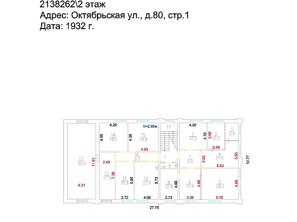 Октябрьская, д. 80с1 566 кв.м