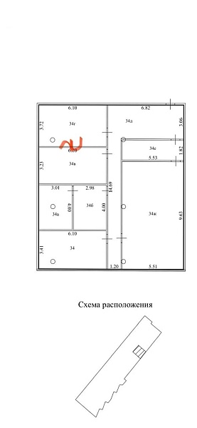 БЦ W plaza 2,  офис 184,7 кв